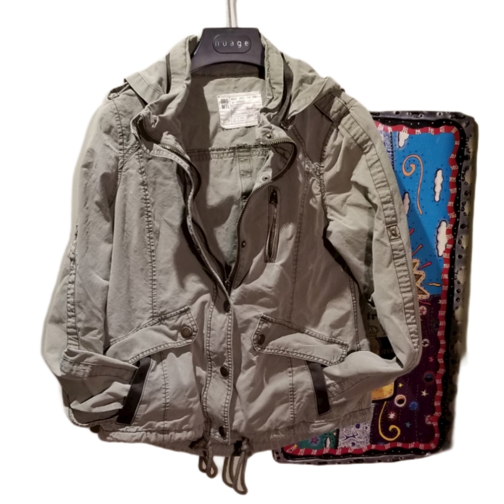 GARAGE Wmns Khaki Cargo Jacket (Size XS) - Picture 14 of 15